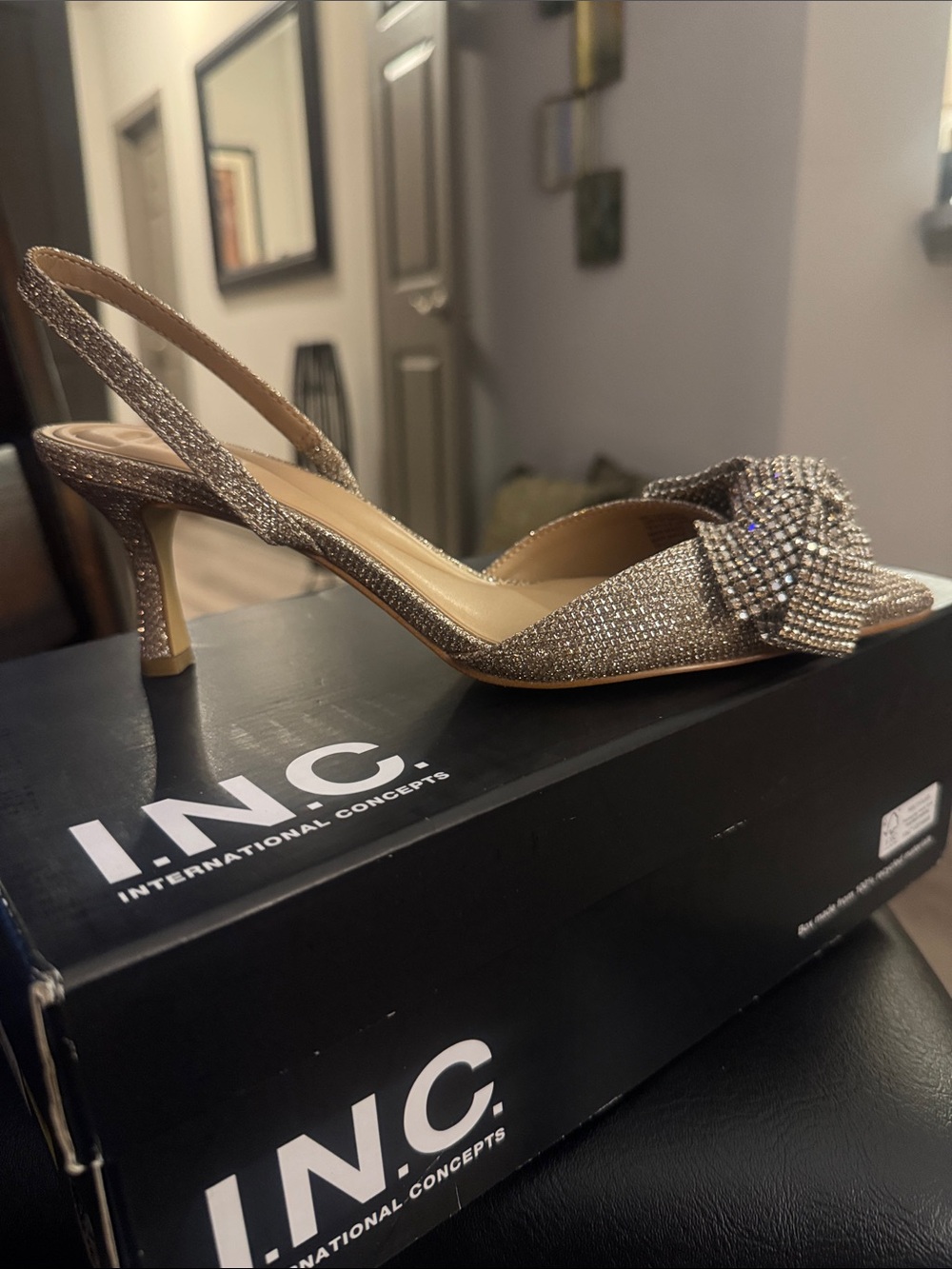 🔥I.N.C. International Concepts
Women's Gevira Pointed-Toe Slingback Pumps BNIB